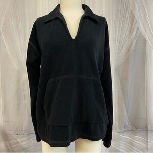 Vintage Ralph Lauren Polo Sport Black Fleece Pullover Made in USA Women’s M